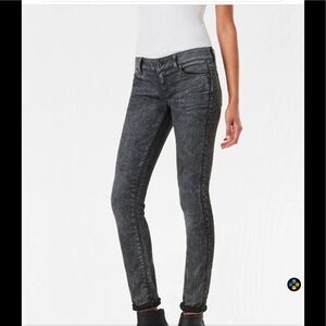 NEW G-Star Gray Irregularly Dyed Jeans